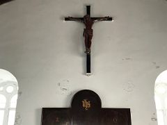 11C The altar inside St. Peters Anglican Church Port Royal Kingston Jamaica